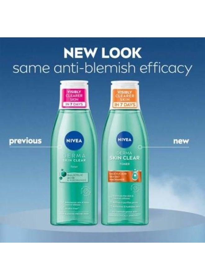 نيفيا تونر نيفيا ديرما سكين كلير (Nivea Derma Skin Clear) المضاد للشوائب، 200 مل - Image 2