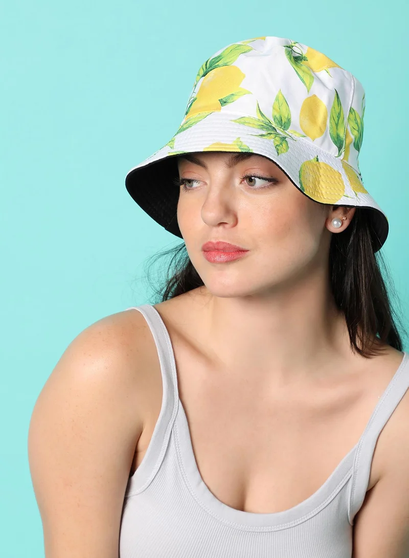Haute Sauce Floral Print Bucket Hat