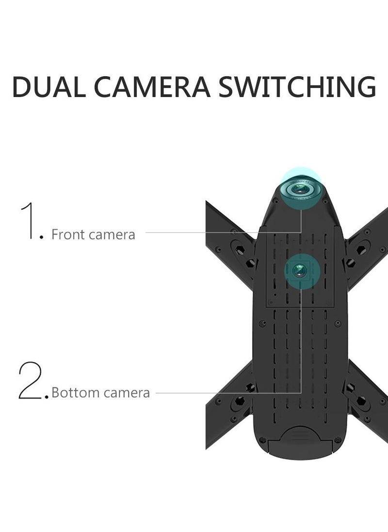 Generic - Generic Drone with 4K HD Camera for Adults Kids WiFi Live Video FPV Drones RC Quadcopters for Beginners, Gesture Control, Gravity Sensor Altitude Hold 3D Flip Custom Route One Key Backward - Image 1