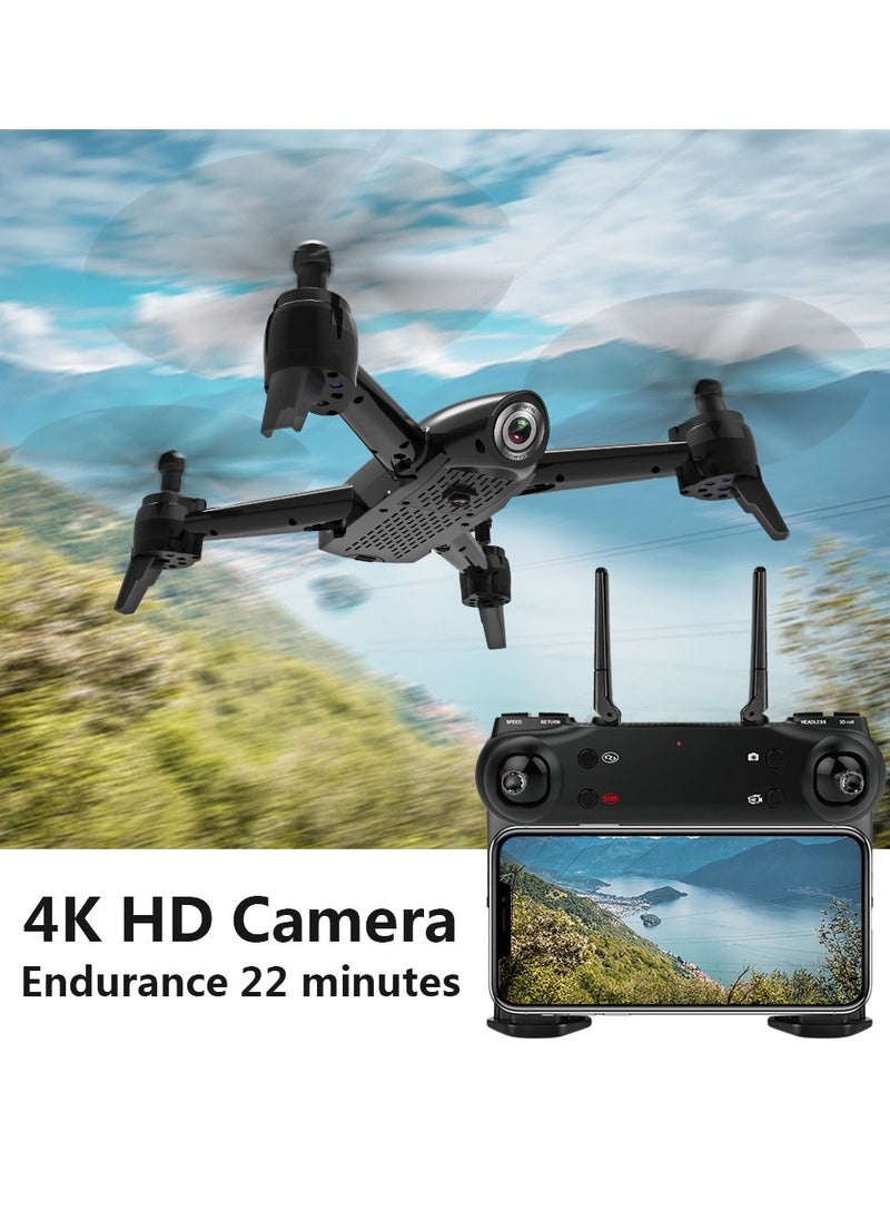 Generic - Generic Drone with 4K HD Camera for Adults Kids WiFi Live Video FPV Drones RC Quadcopters for Beginners, Gesture Control, Gravity Sensor Altitude Hold 3D Flip Custom Route One Key Backward - Image 1