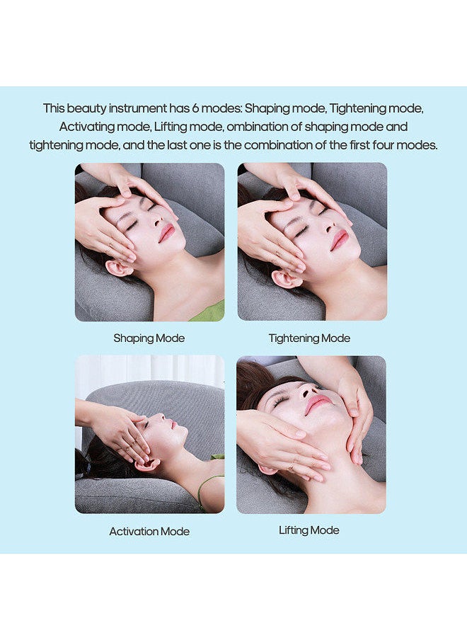 Generic - Face Thinner Device TENS 6 Modes Micro Current Face Massager Slimming V-Type Lift Vibration Massage Trimmer - Image 1