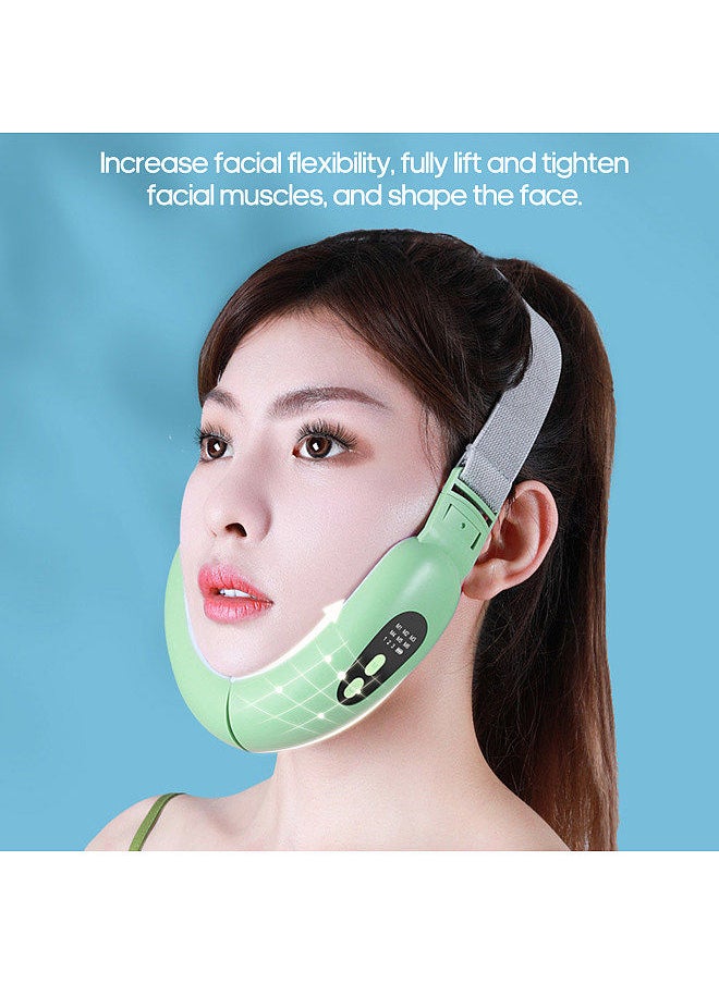 Generic - Face Thinner Device TENS 6 Modes Micro Current Face Massager Slimming V-Type Lift Vibration Massage Trimmer - Image 1