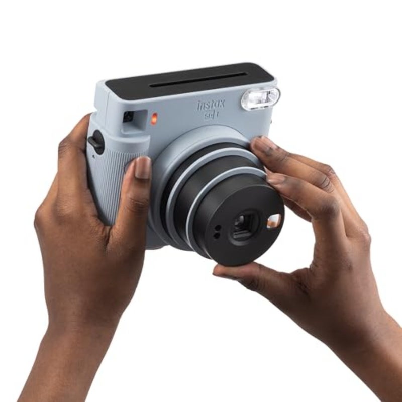 Instant camera for everyday use, plastic body, glacier blue, one-touch selfie mode and auto exposure - Image 2