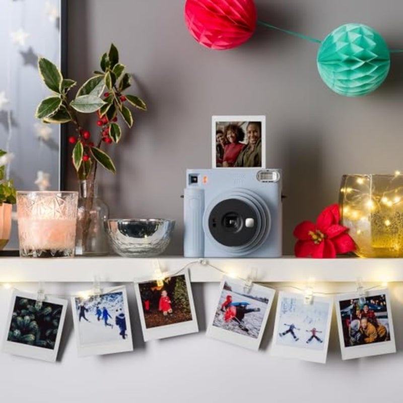 Instant camera for everyday use, plastic body, glacier blue, one-touch selfie mode and auto exposure - Image 5