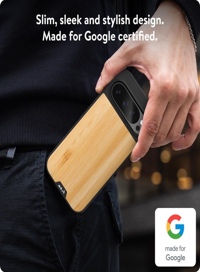 Mous for Google Pixel 9 Pro Case MagSafe Compatible - Limitless 5.0 - Bamboo - Protective Pixel 9 Pro Case - Shockproof Phone Cover - Image 2