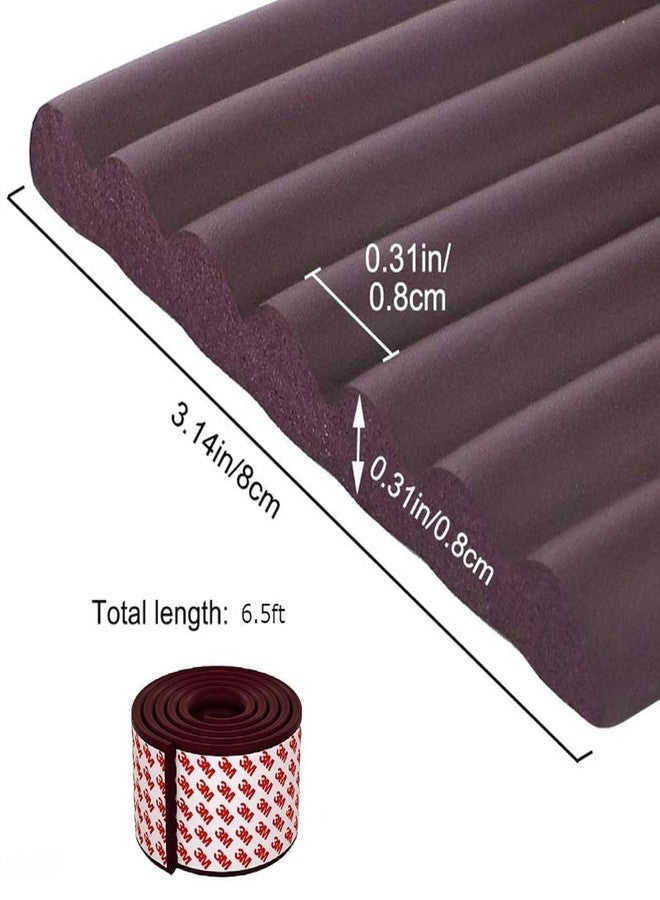 Bitrexup 1 Pcs Extra Thick Furniture Edge Protectors High Dense Foam Cushion Baby Safety Corner Strip Guards, 6.5 Ft (2 Meter) Furniture Bumper for Table, Wall Edge, Etc (Cofee) - Image 2