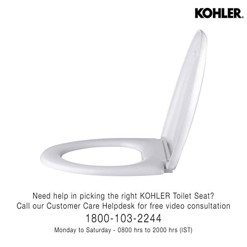 Kohler Odeon 8827IN-2-0 Quiet-Close Plastic Toilet Seat (White, 1 Piece) - Image 3