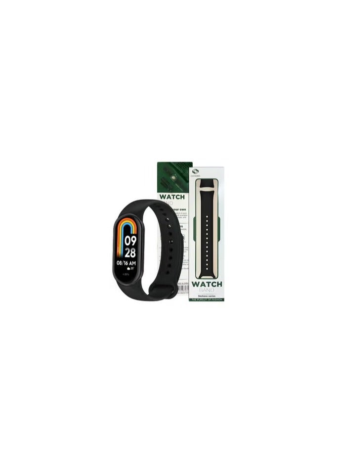 CATANES Xiaomi Smart Band 8 and 9 Watch Bands Adjustable Comfortable Sport Replacement Strap for Xiaomi Mi Band 8 Wristband Bracelet Band for Women Men Black - Image 3