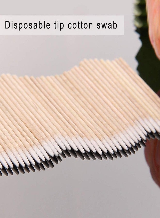 RIKWOG 200pcs Pointed Cotton Swabs, 4 inch Precision Microblading Cotton Swab Cotton Sticks Applicator for Eyebrow Tattoo Beauty Make-up Nail Clean, Wood Handle Pointed Tip Head - Image 4