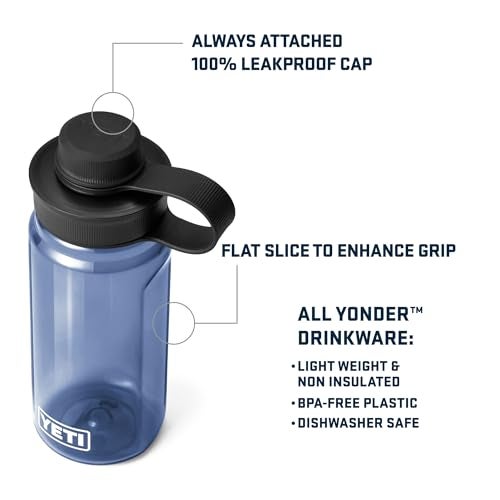 YETI Yonder 600 ml20 oz Water Bottle with Yonder Tether Cap Clear - Image 3
