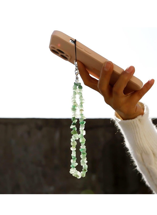 4 أجهزة كمبيوتر شخصية سحر حجر الكريمة الطبيعية للهاتف، AirPods - النساء، البنات حزام المعصم - Image 5