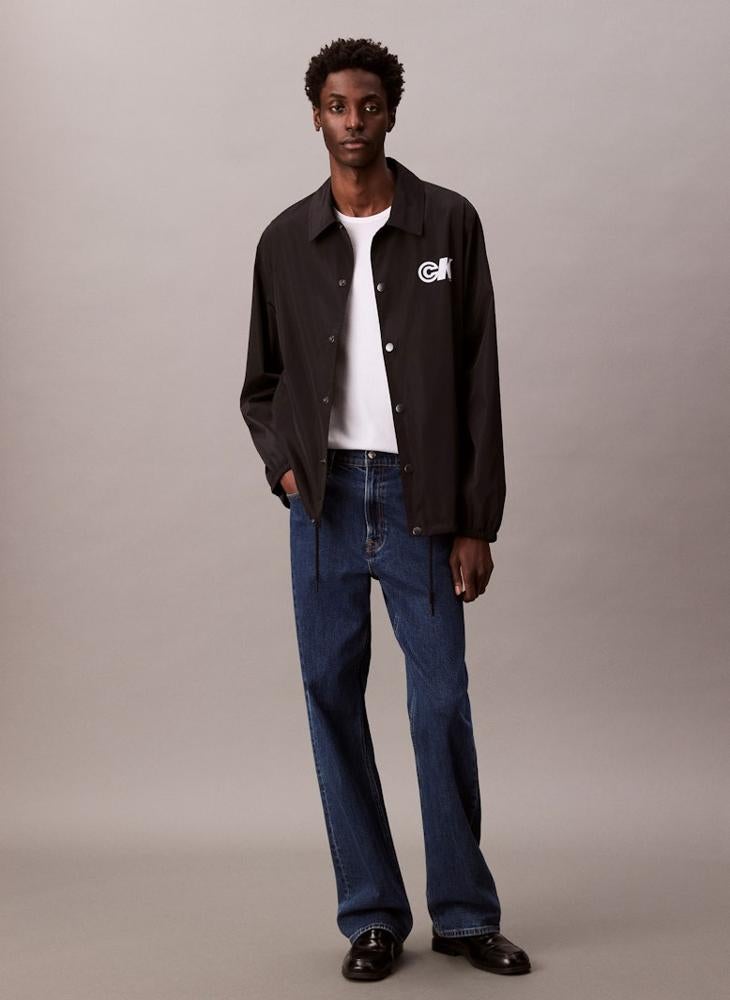 Calvin Klein Jeans Long Sleeve Nylon Check Graphic Jacket - Image 5