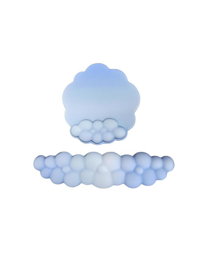 Amazon Cloud Gradient Silicone Wrist Mouse Pad Memory Foam Leather Keyboard Bracket Office Hand Bracket Wrist Pad 