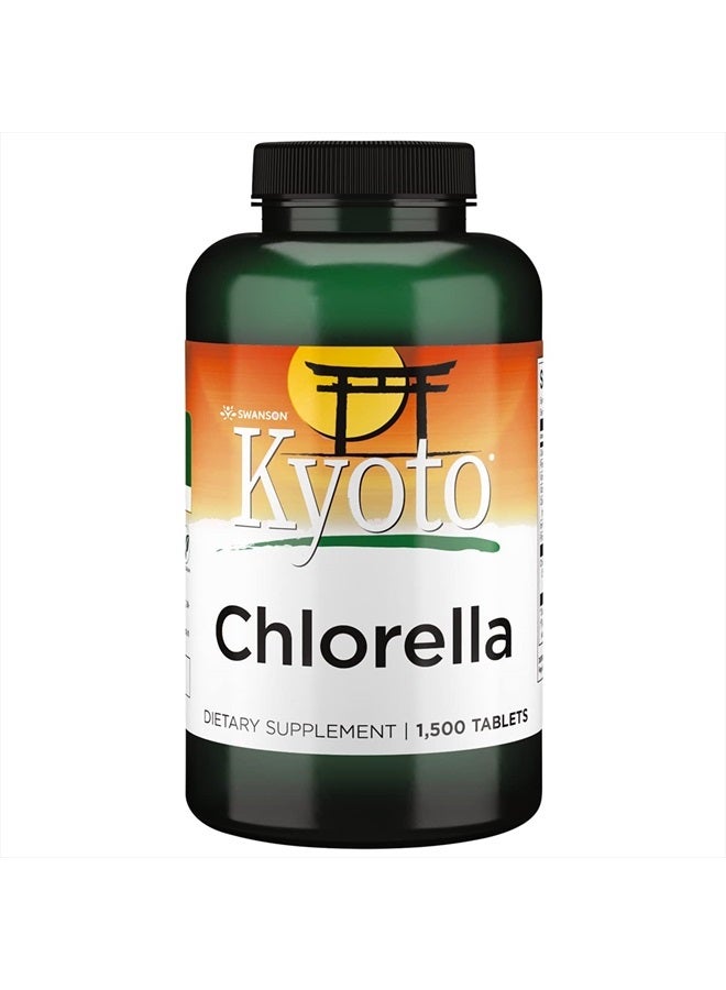 Swanson Kyoto Chlorella 194 mg 1500 Tabs - Image 1