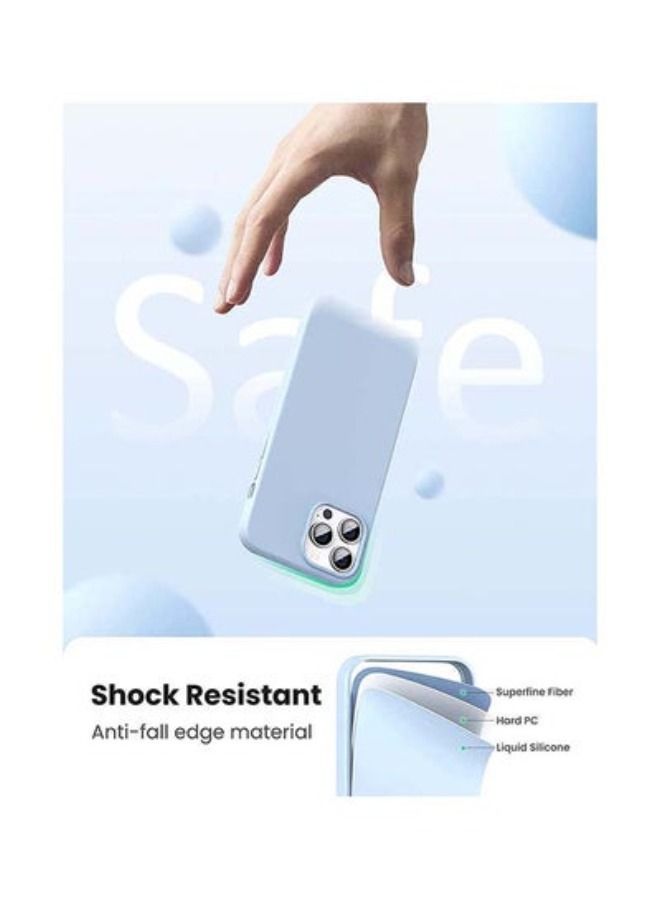 ACLIX Silicone Case 6.7 inch Full-Body Case Soft Liquid Gel Rubber Cover Shockproof Bumper Anti-Scratch Anti-Fingerprint Anti-Drop Slim for iPhone 14 Pro Max Blue Blue - Image 3