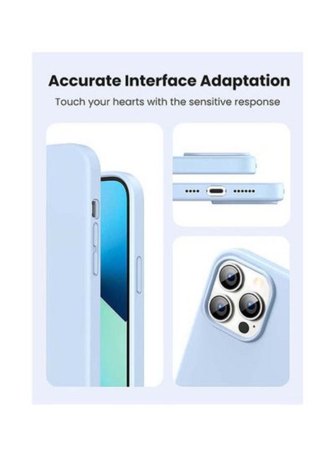 ACLIX Silicone Case 6.7 inch Full-Body Case Soft Liquid Gel Rubber Cover Shockproof Bumper Anti-Scratch Anti-Fingerprint Anti-Drop Slim for iPhone 14 Pro Max Blue Blue - Image 5