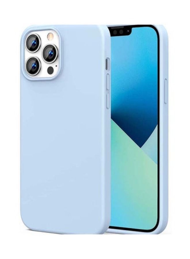 ACLIX Silicone Case 6.7 inch Full-Body Case Soft Liquid Gel Rubber Cover Shockproof Bumper Anti-Scratch Anti-Fingerprint Anti-Drop Slim for iPhone 14 Pro Max Blue Blue - Image 1