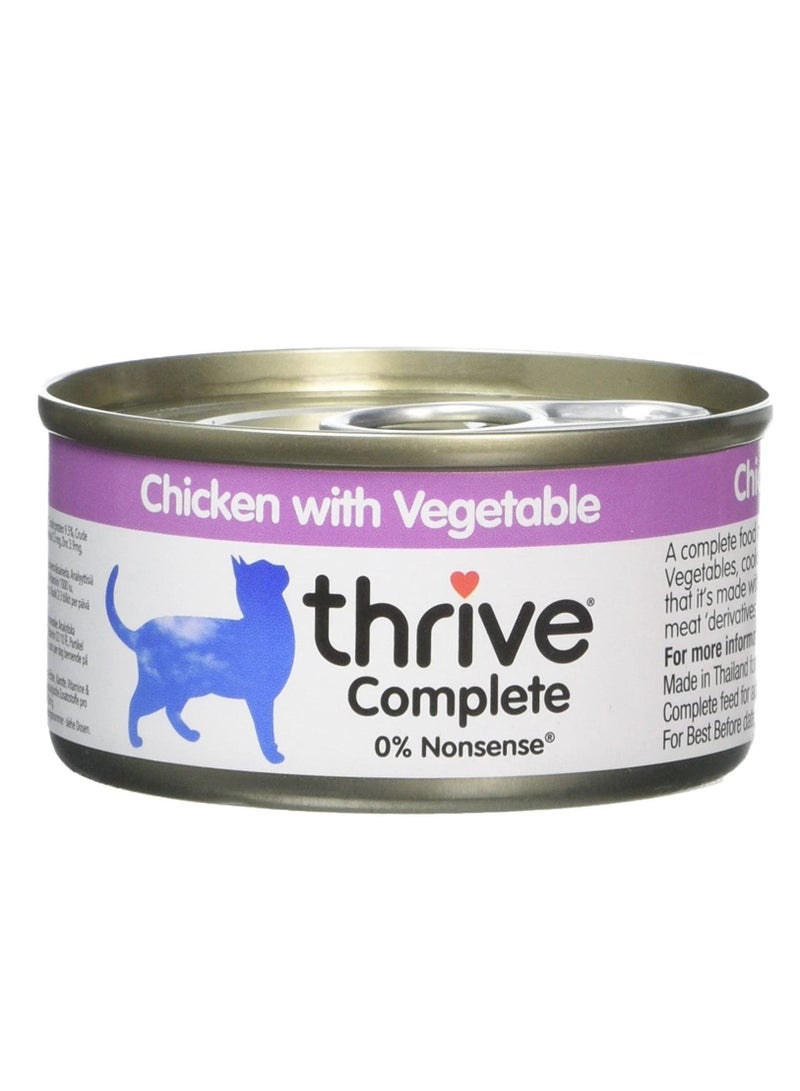 THRIVE Complete Chicken With Vegetable Cat Wet Food 75g