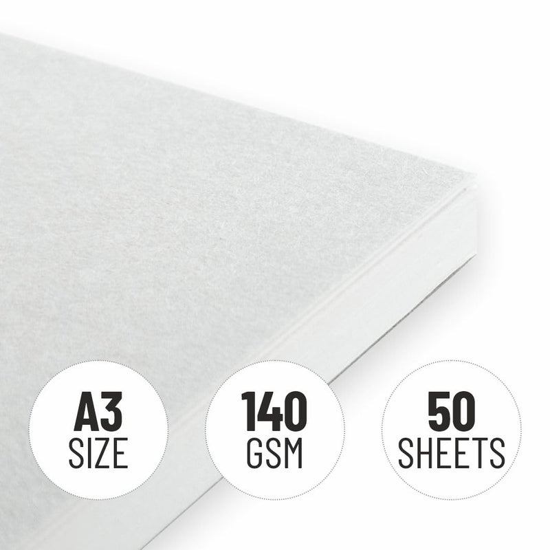 Anupam SketchO Sketch Book A3 Top Wiro Bound Drawing book Acid Free Paper 140 GSM for Artists Professional 50 Sheets 100 Pages - Image 4