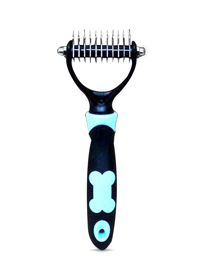 Double Side Hair And Brush Grooming Shedding Trimmer Comb Blue/Black - Image 1