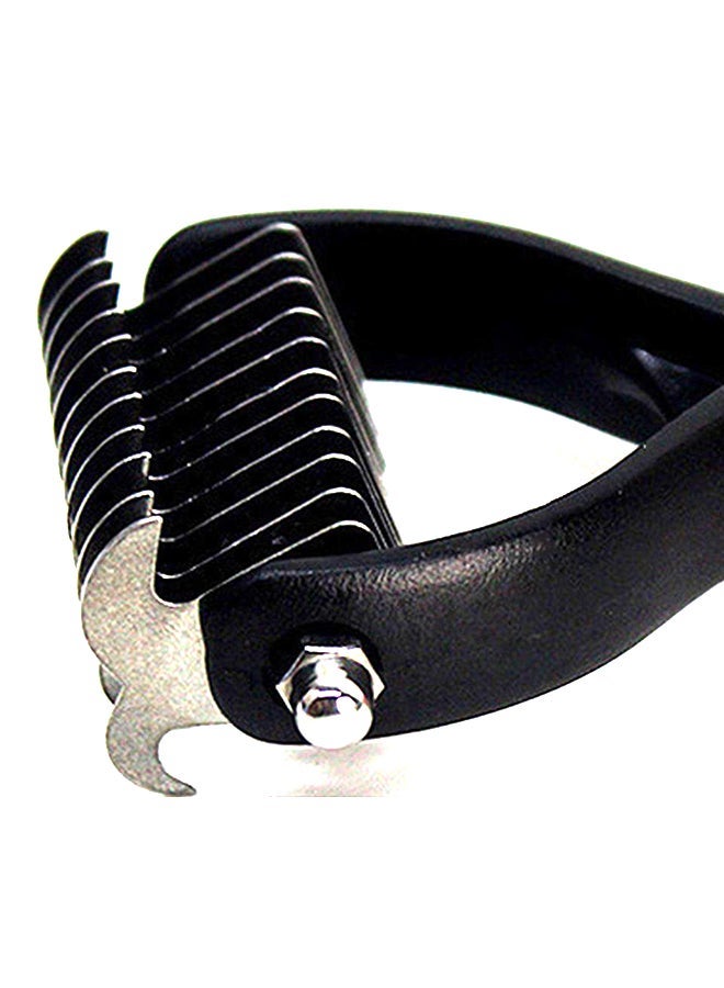 Double Side Hair And Brush Grooming Shedding Trimmer Comb Blue/Black - Image 2