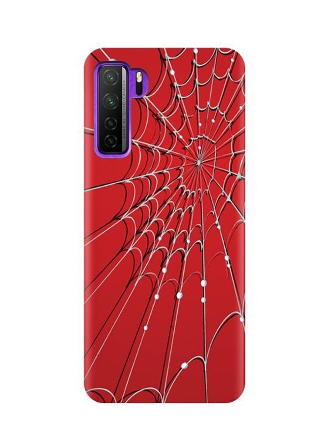 AMC DESIGN Protective Case Cover For Huawei nova 7 SE Red/White