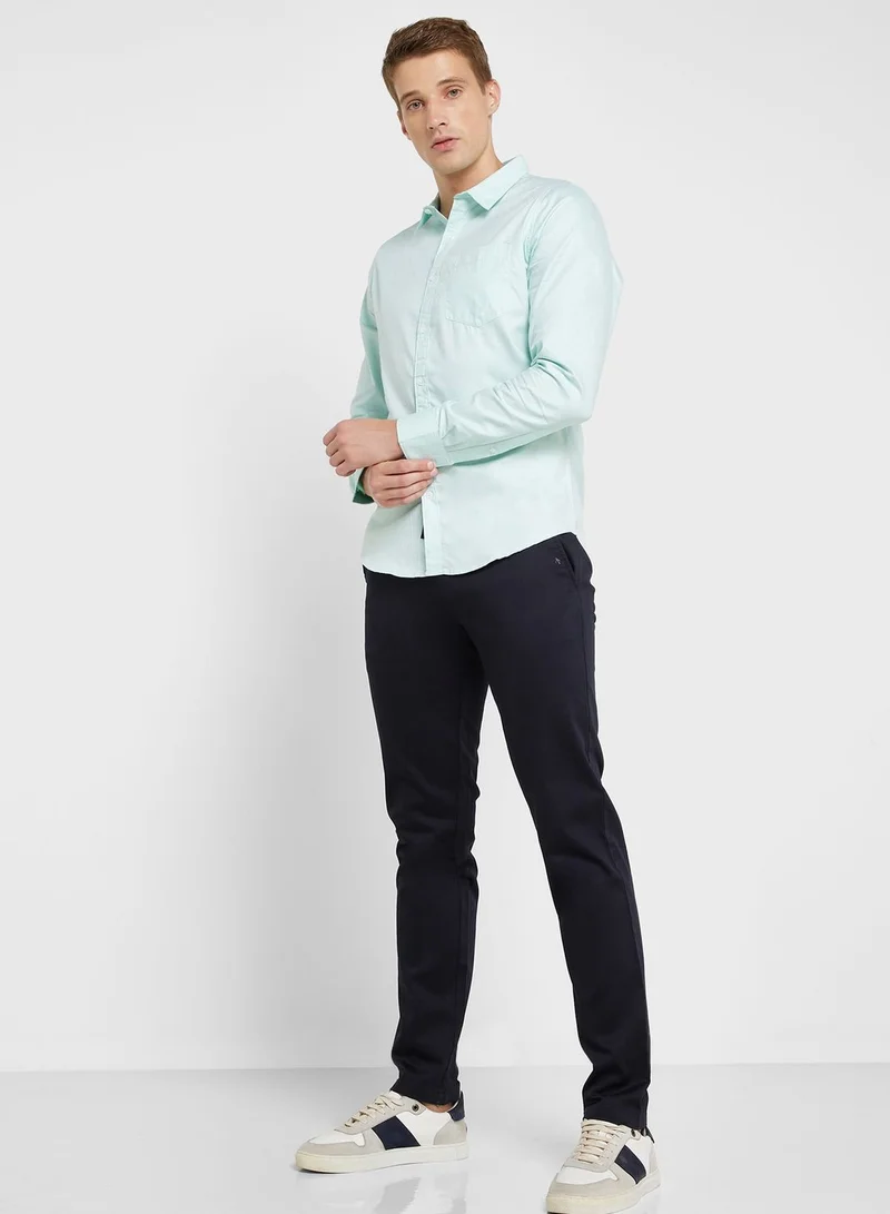 Thomas Scott Classic Slim Fit Pure Cotton Casual Shirt