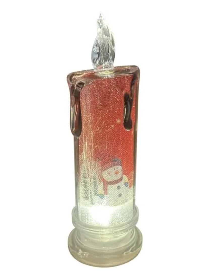 Candle Christmas Flameless LED Candle Set, Santa Claus Battery Operated 4pcs  - Image 1