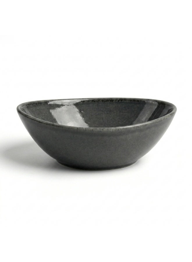 Ariane Premium Fine Porcelain Triangle Bowl 12cm Granite Grey - Image 1