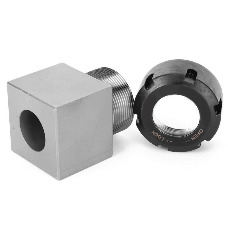 ER32 Collet Block: Hardened Tool Steel, High Strength, Durable Use Collet Holder - Through Hole, Fast Set-ups Steel Collet Block for Lathe Engraving CNC Machines - Image 3