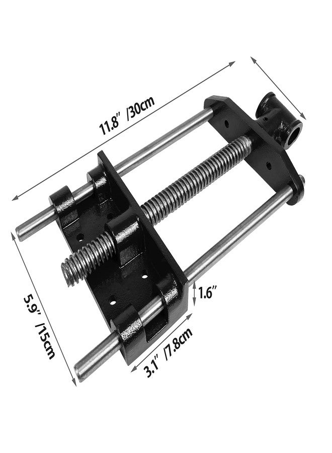 HFS(R) Woodworking Bench Vise, Heavy Duty Front Screw Vise for Workbench Chrome plating Leg Vise Hardware Woodworking (7IN) - Image 2