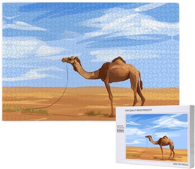Phayah Lonely Camel 1000 Piece Jigsaw Puzzle For Adults Home Decor 29 5 X 19 7 Inches - Image 1