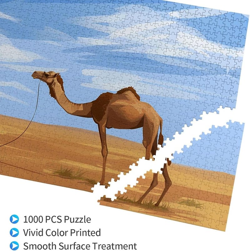 Phayah Lonely Camel 1000 Piece Jigsaw Puzzle For Adults Home Decor 29 5 X 19 7 Inches - Image 3