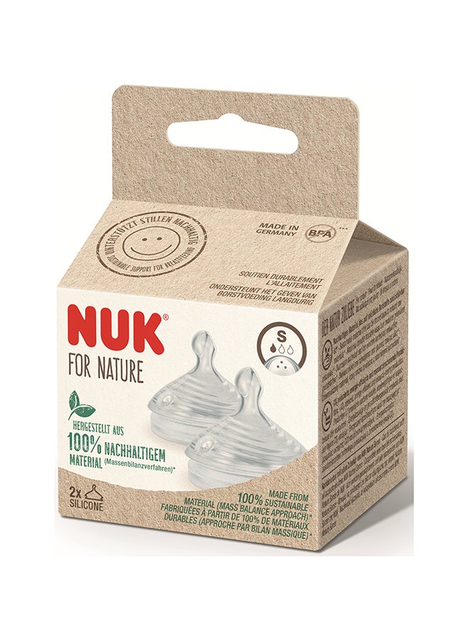 NUK Nature Teat Small 2/Bx