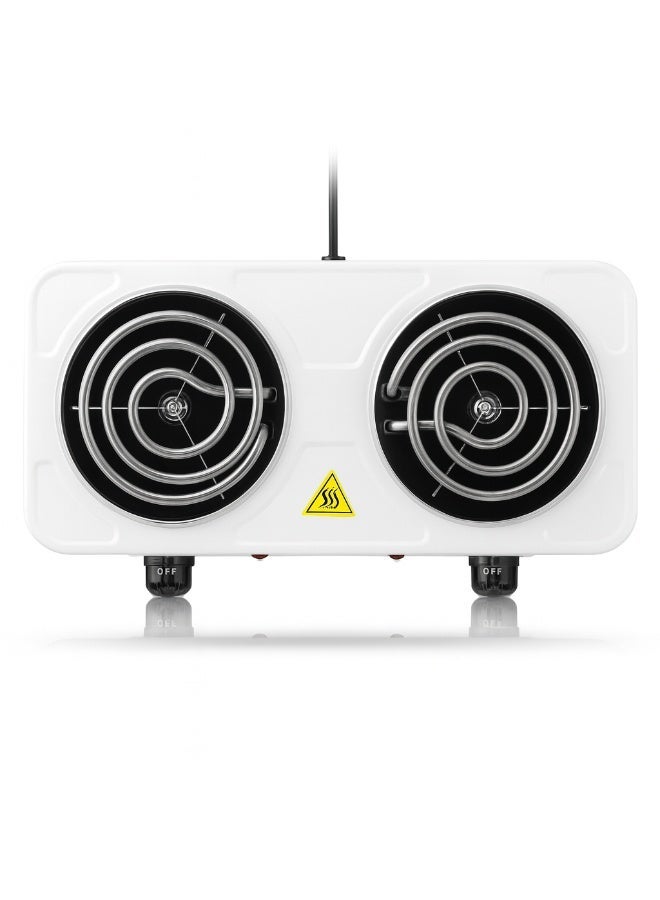 آر إيه أف موقد كهربائي مزدوج الملف من RAF، بقوة 2000 واط | موقد كهربائي مزدوج الشعلات | تسخين سريع، درجة حرارة قابلة للتعديل، حرارة موحدة، سهل التنظيف | محمول للمنزل، النزل، التخييم - طراز R-8020B - Image 5