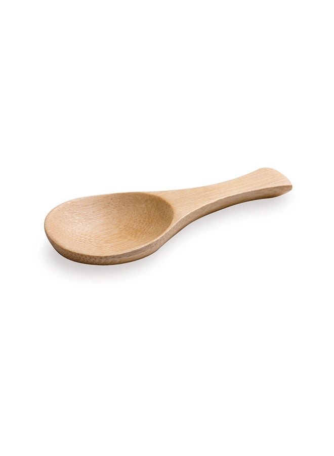 Restaurantware-3.5 Inch x 1.75 Inch Bamboo Tasting Spoons, 100 Carved Wooden Taster Spoon - Mini, Two In One, Natural Bamboo Bamboo Scoops, For Weddings Or Parties - Image 1