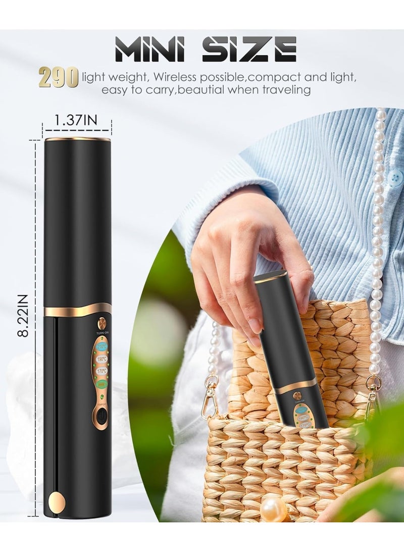 چويي مكواة لاسلكية لفرد الشعر، مكواة مسطحة للشعر، مكواة سيراميك احترافية لشعر أقل تجعدًا وأكثر لمعانًا ونعومة، أدوات تصفيف الشعر - Image 4