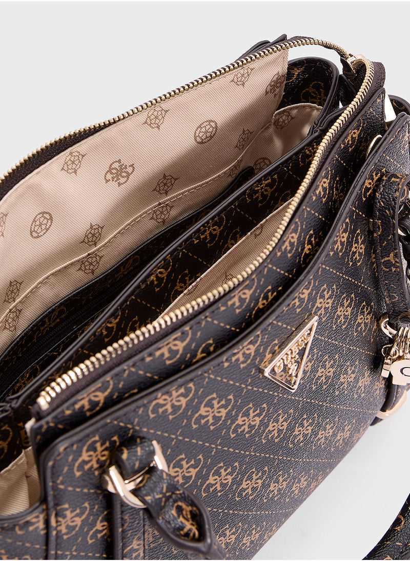 GUESS - Daryna 2 Comp Satchel - Image 1