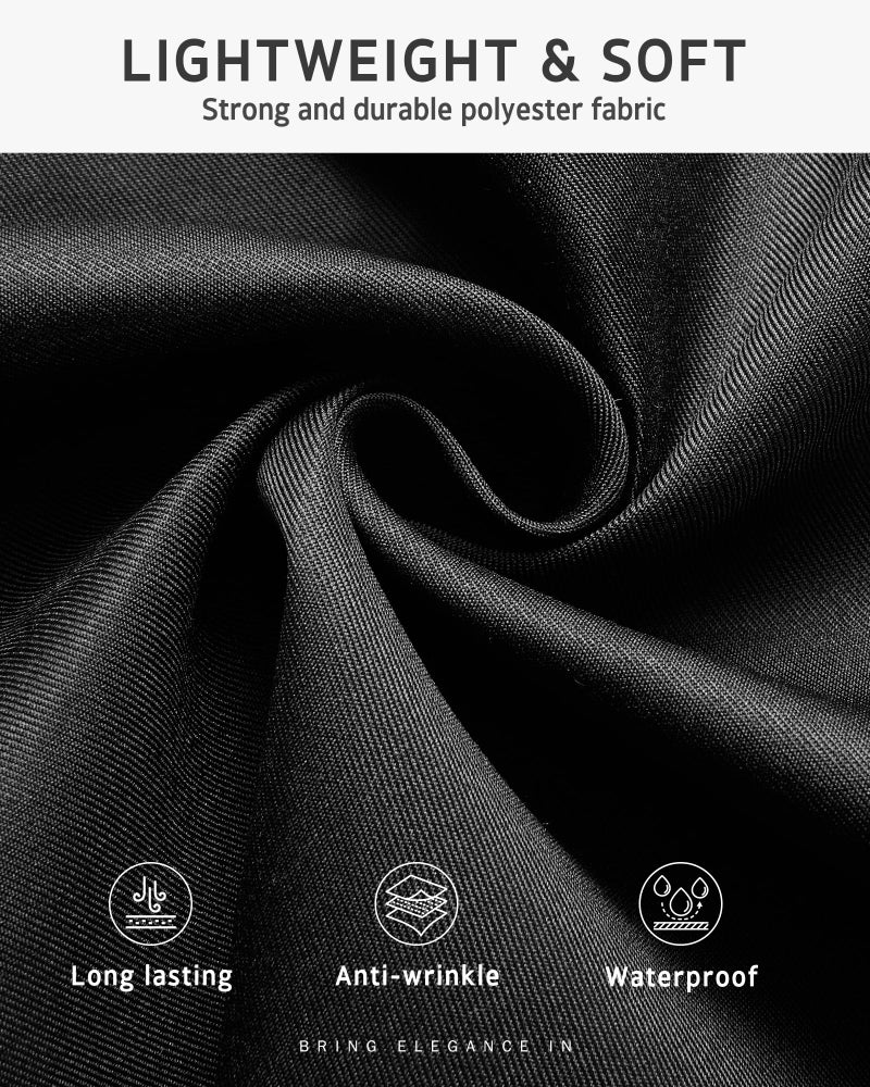 Syntus 3 Pack Server Aprons with 3 Pockets, Waterdrop Resistant Waitress Waiter Waist Apron, 11.5-inch Black - Image 3
