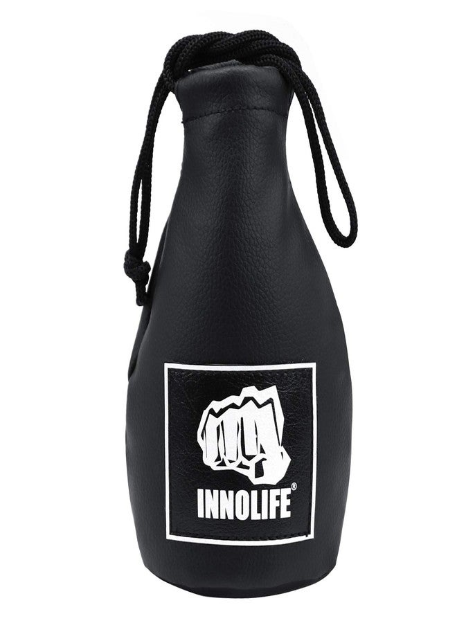 INNOLIFE Boxing Slip Bag, Boxing Dodge Hide Speed Bag Maize Ball Leather Ball for Reflex Training, Boxing, Kickboxing, MMA Pendulum Training (Filler Already Included) - Image 2