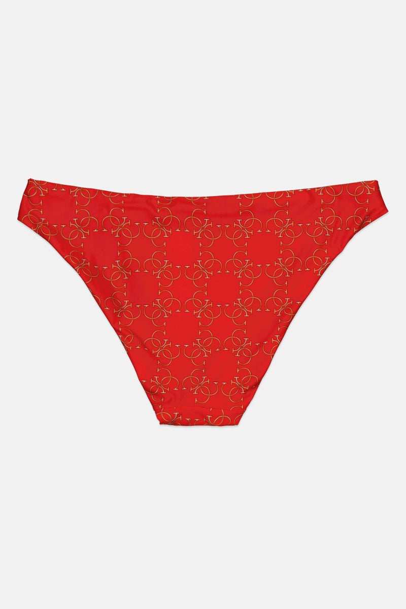 GUESS Women Swimwear Bikini Bottom, Red  - Image 2