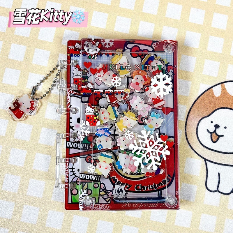 [Hellokitty] Original Cartoon A7 Loose-Leaf Book Rocking Notebook Cute Girl Heart High Value - Image 1