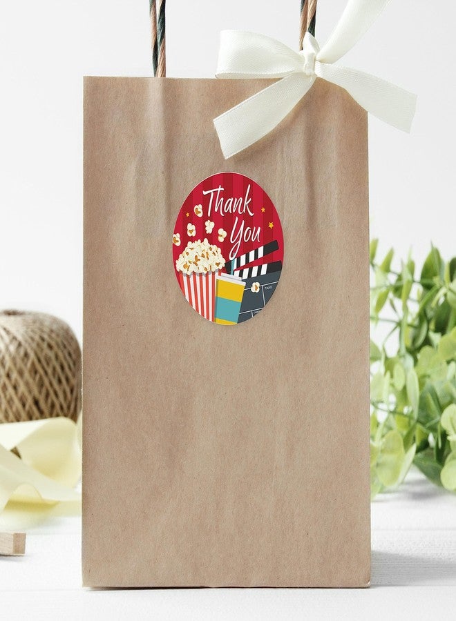 دسكتيكتفز ملصقات شكر لهدايا حفلة عيد ميلاد ليلة مشاهدة الأفلام - زينة ليلة مشاهدة الأفلام في عيد الميلاد - ملصقات حلوى - 40 قطعة - Image 5