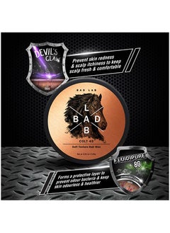 Bad Lab BadLab Colt 45 Soft Texture Hair Wax 120g prevent scalp irritations and bad odors  - Image 3