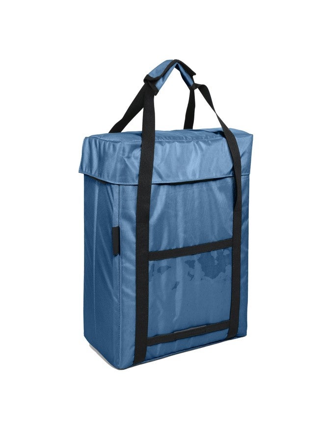 Insular Polyester Daily Milk and Grocery Bag | Store Milk, Fruits, Vegetables | Can Latch Outside The Door (Large,Navy-Blue), Casual - Image 1