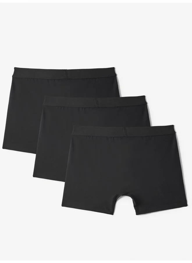 جون June Men 3-Pack Boxer Black - Black