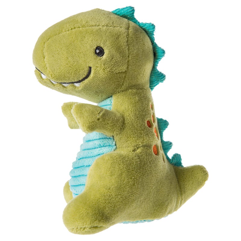 Mary Meyer Pebblesaurus Soft Toy Baby Rattle 5Inches Green Dino - Image 1