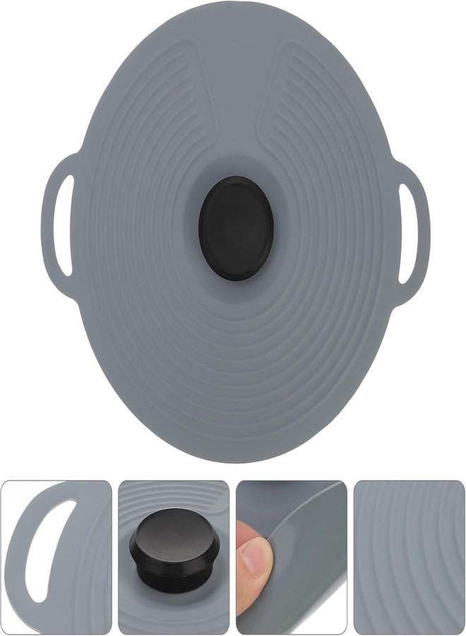 PRAMANTA 3 Different Sizes Silicone Lids for Utensils | Suitable for Pots/Pan/Kadhai/Bowls | Multipurpose Lid Cover with Knob (Small) - Image 4