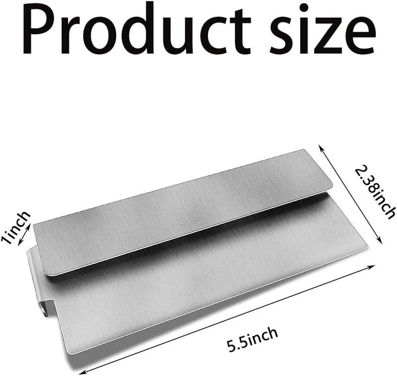 Grease Trap Blocker Grill Food Filter Rear Grease Gate Blocks Food from Falling,Grill Food Screen,Grease Gate for Griddle,Stainless Steel Block Grease Trap for Flat Top Grills and Other Grills - Image 2