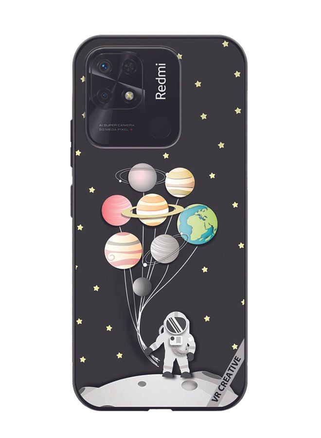 VR CREATIVE Protective Case Cover For Xiaomi Redmi 10C Astronaut Design Multicolour - Image 1